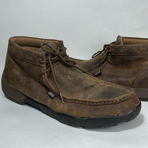 The 232 Justin Men's Driver Moc Casual Shoes 
Sz 12 Justin boots wallabies style - Picture 7 of 11